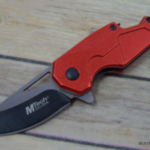 MTECH SMALL SPRING ASSISTED TACTICAL KNIFE WITH BOTTLE OPENER & POCKET CLIP