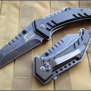 MTECH XTREME SPRING ASSISTED TACTICAL RESCUE KNIFE 4.75 INCH CLOSED 440