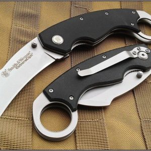 SMITH & WESSON EXTREME OPS KARAMBIT TACTICAL FOLDING KNIFE 5.25 INCH CLOSED CK33