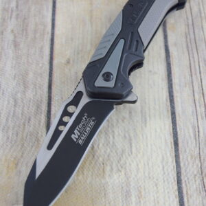 8.25″ MTECH SPRING ASSISTED TACTICAL RESCUE KNIFE WITH POCKET CLIP