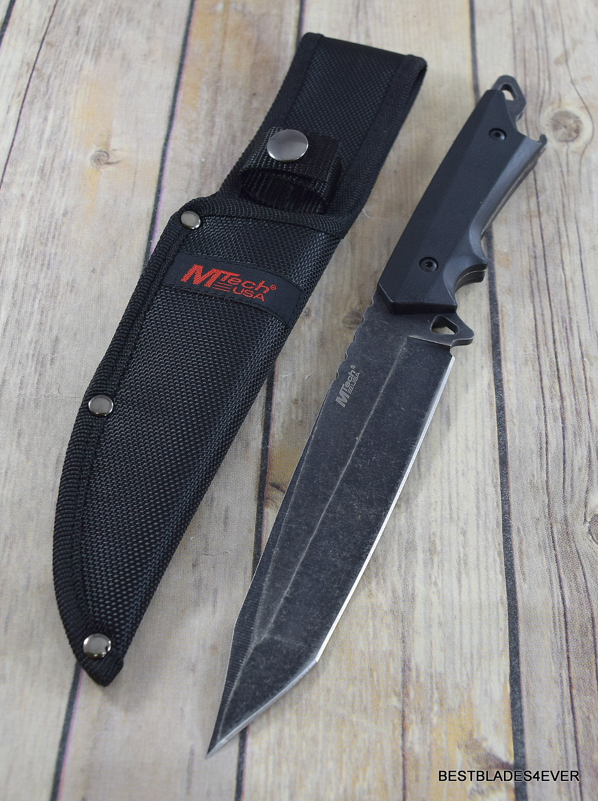 11.75 MTECH FIXED BLADE FULL TANG HUNTING KNIFE WITH NYLON SHEATH