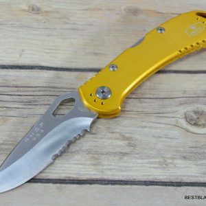 BUCK MADE IN USA SPITFIRE MIDLOCK FOLDING KNIFE WITH POCKET CLIP RAZOR SHARP