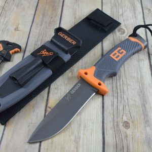 Gerber 4 Piece Field Kit, Paraframe Knife, Sharpener, Whistle & Fire  Starter