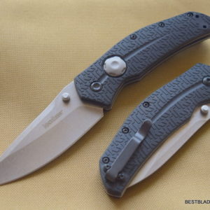 KERSHAW THISTLE BUTTON LOCK FOLDING KNIFE WITH POCKET CLIP