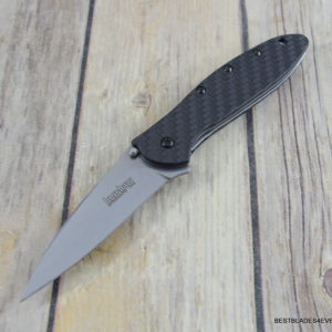KERSHAW “LEEK” CARBON FIBER SPRING ASSISTED KNIFE MADE IN USA RAZOR SHARP BLADE