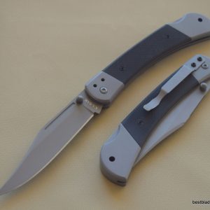 KA-BAR G10 HANDLE LOCKBACK HUNTER TACTICAL FOLDING POCKET KNIFE WITH POCKET CLIP