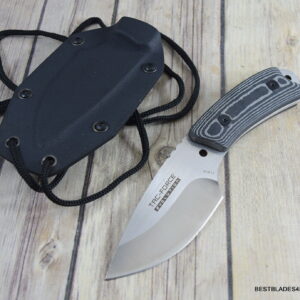 7 INCH TAC-FORCE EVOLUTION SMALL FIXED BLADE NECK/BOOT KNIFE KYDEX SHEATH WITH BELT CLIP