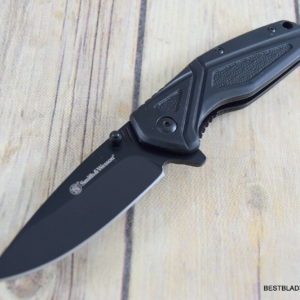 SMITH & WESSON LINER-LOCK FOLDING KNIFE RAZOR SHARP BLADE WITH POCKET CLIP SW1084308