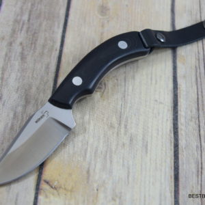 BOKER PLUS J-BITE SMALL FIXED BLADE KNIFE RAZOR SHARP G-10 HANDLE LEATHER SHEATH BOP02BO046