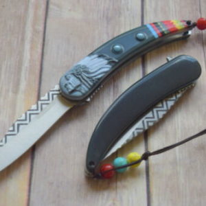 MASTERS COLLECTION MULTI COLOR ANTIQUE STYLE DESIGN SPRING ASSISTED KNIFE MC-A046BK
