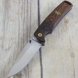 6.76 INCH BROWNING BUCKMARK LINERLOCK FOLDING KNIFE WITH POCKET CLIP