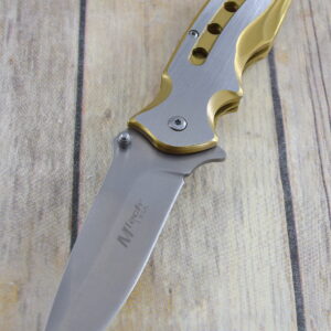 8.25″ MTECH TWO TONE FINISH SPRING ASSISTED TACTICAL KNIFE WITH POCKET CLIP