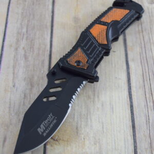 8.5″ MTECH SPRING ASSISTED RESCUE POCKET KNIFE WITH POCKET CLIP