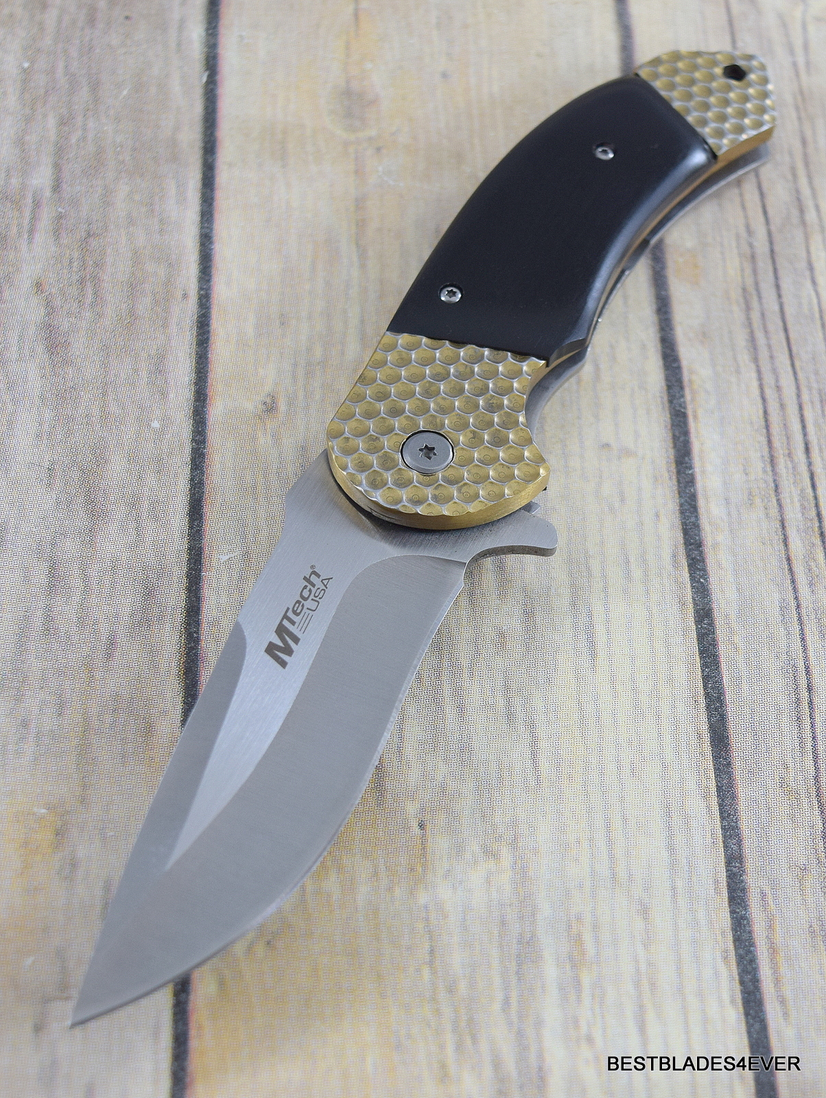 8.25" MTECH STEEL HANDLE SPRING ASSISTED KNIFE POCKET CLIP RAZOR SHARP BLADE