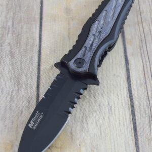 8.25 INCH MTECH SPRING ASSISTED KNIFE TACTICAL RESCUE KNIFE WITH POCKET CLIP