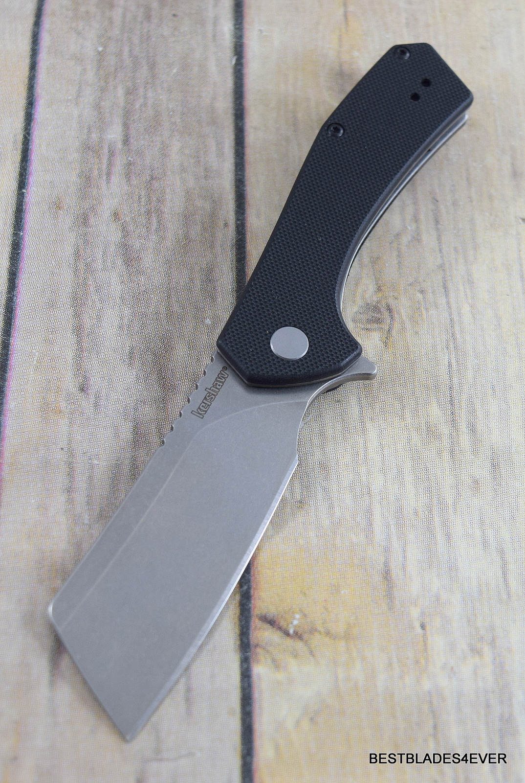 KERSHAW STATIC G10 FOLDING KNIFE RAZOR SHARP BLADE WITH POCKET CLIP