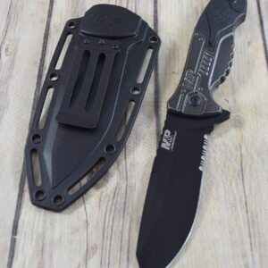 SMITH & WESSON M&P FIXED BLADE SURVIVAL KNIFE FULL TANG MOLLE HARD SHEATH