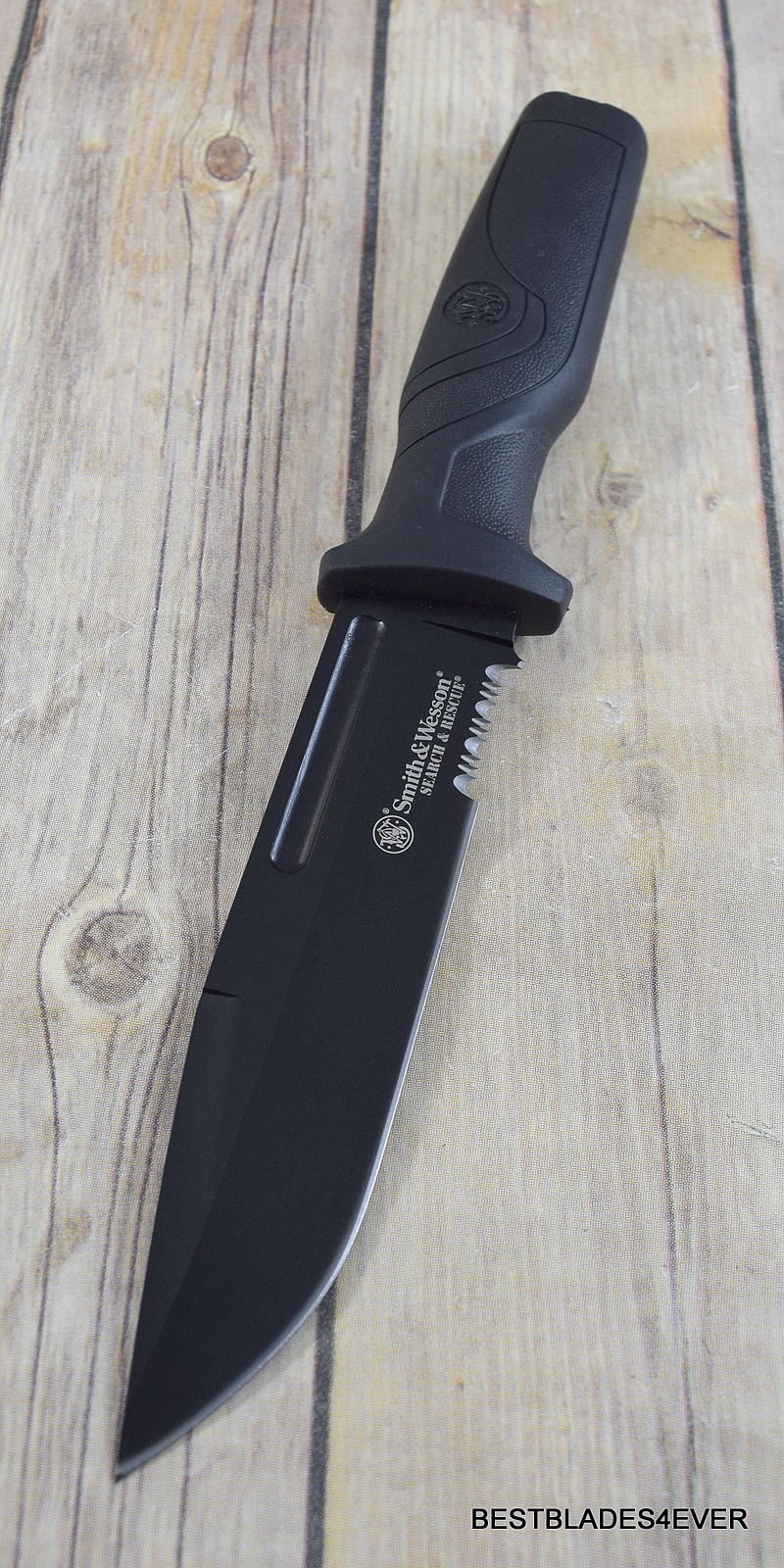 SMITH & WESSON SEARCH & RESCUE FIXED BLADE KNIFE WITH SHEATH SHARPENING  STONE – BestBlades4Ever