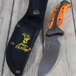 8.5″ ELK RIDGE FIXED BLADE FULL TANG HUNTING KNIFE WITH SHEATH RAZOR SHARP BLADE