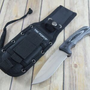 9.75 INCH TAC-FORCE FIXED BLADE HUNTING KNIFE G10 & MICARTA HANDLE WITH SHEATH
