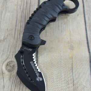 MTECH SPRING ASSISTED KARAMBIT KNIFE USMC OFFICIALLY LICENSED WITH POCKET CLIP