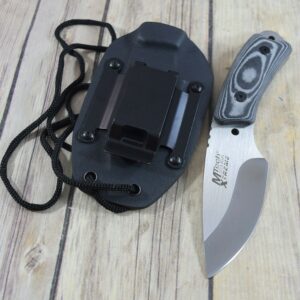 7″ MTECH XTREME FIXED BLADE NECK/BOOT KNIFE KYDEX SHEATH WITH METAL BELT CLIP