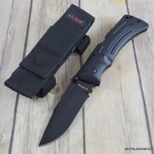 KA-BAR BLACK MULE LOCK-BACK FOLDING KNIFE RAZOR SHARP BLADE POCKET CLIP & SHEATH