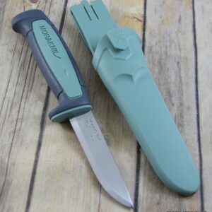 MORA BASIC 511 TEAL/GRAY FIXED BLADE CAMPING KNIFE SWEDEN MADE RAZOR SHARP